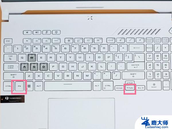 华硕笔记本键盘灯光怎么开启 华硕笔记本键盘灯颜色更改