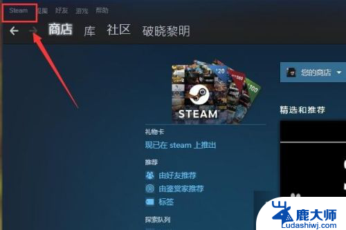 steam怎么设置共享游戏 Steam如何共享游戏库设置