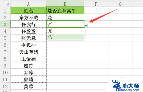 excel是否选项 如何在Excel中设置是否下拉选项框