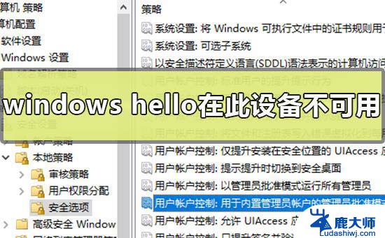 win11突然windows hello解锁不了 Windows hello在win11上不可用如何解决