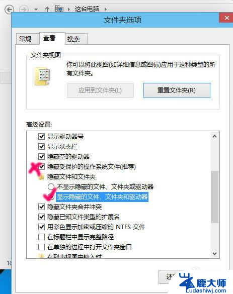 电脑显示隐藏文件夹 win10显示隐藏文件和文件夹方法