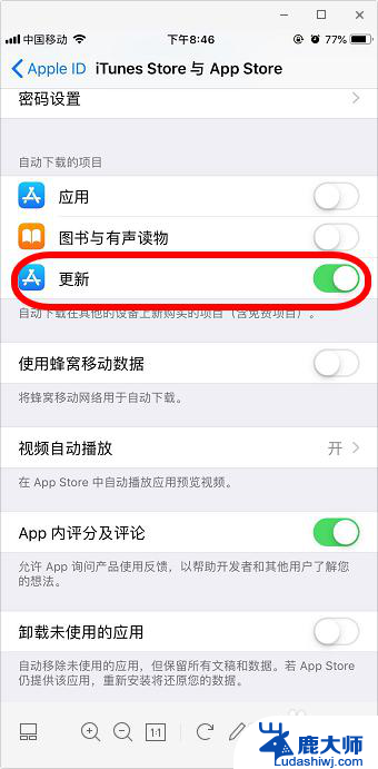 苹果怎么关掉自动更新软件 iPhone苹果手机关闭软件自动更新的方法