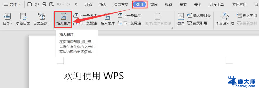 wps如何加入空白脚注 wps如何添加空白脚注